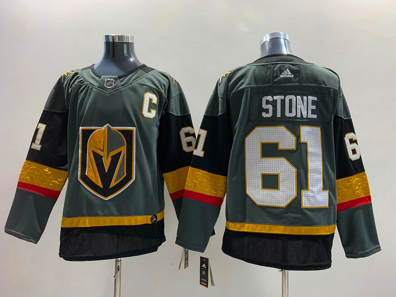 Men's Vegas Golden Knights Mark Stone #61 Gray Breakaway Jersey